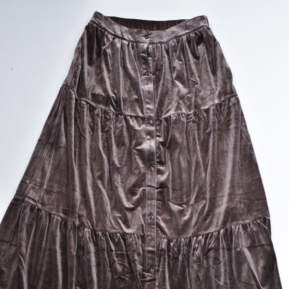 Velvet Maxi Skirt
